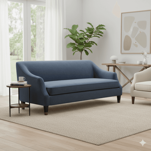 Argent Slope-Arm 3-Seater Sofa