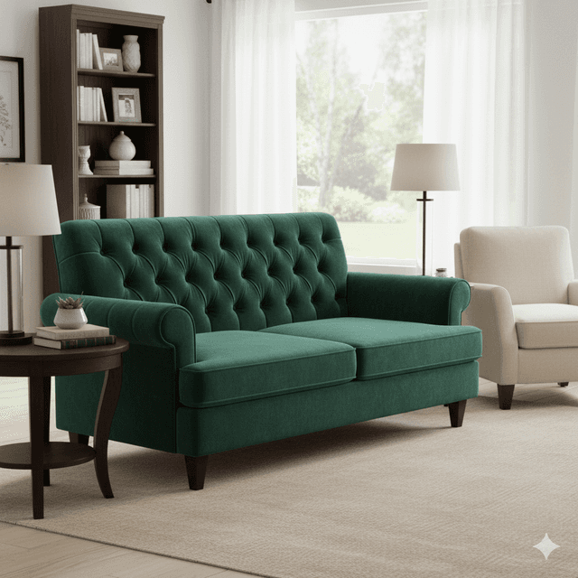 Verona Classic Tufted Loveseat2